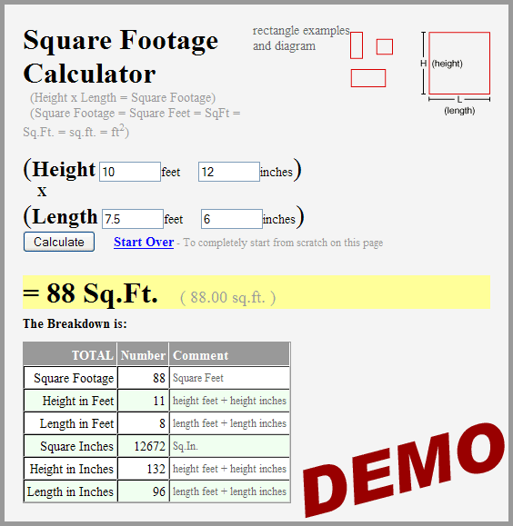 How Calculate Square Feet Porno Thumbnailed Pictures