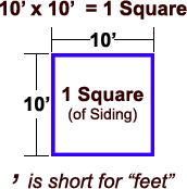 Siding Square Calculator