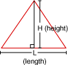 Triangle Square Footage Equation